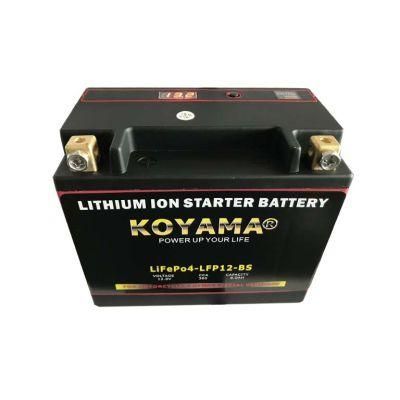 Deep Cycle Motorcycle LFP12-BS/Ytx12-BS 12.8V Rechargeable LiFePO4 Motorcycle Battery
