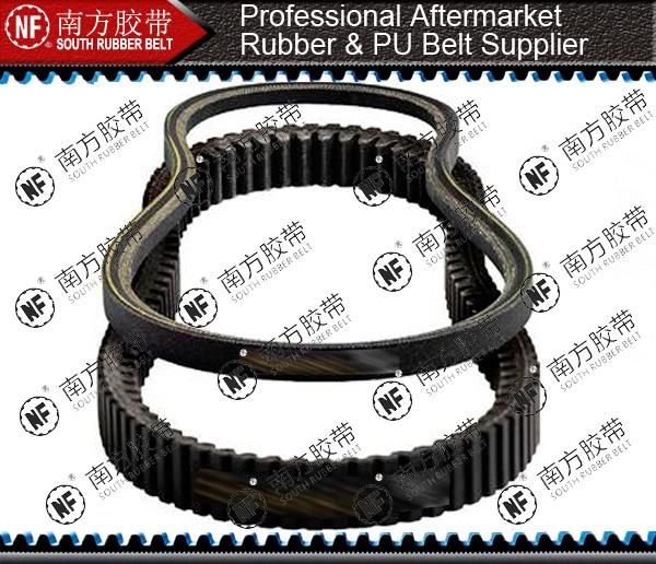 Motorcycle Banded Rubber Raw Edged Cogged Industrial Wrapped Transmission Drive Ribbed Automotive Parts Tangential Timing Poly Power V Belt