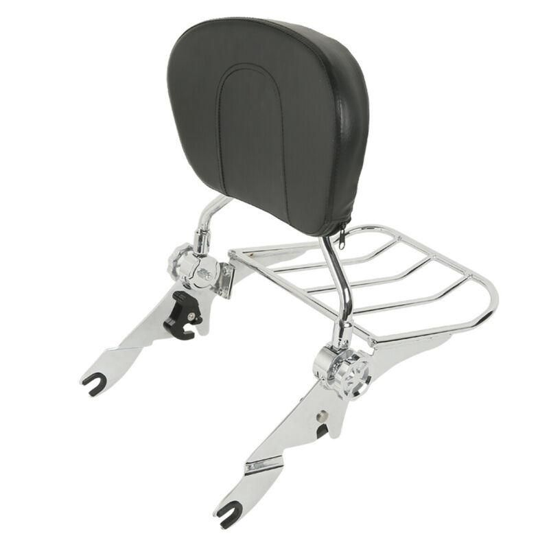 Xf2906236-E Backrest Sissy Bar & Luggage Rack Fit for Harley Road Street Electra Glide 09-20