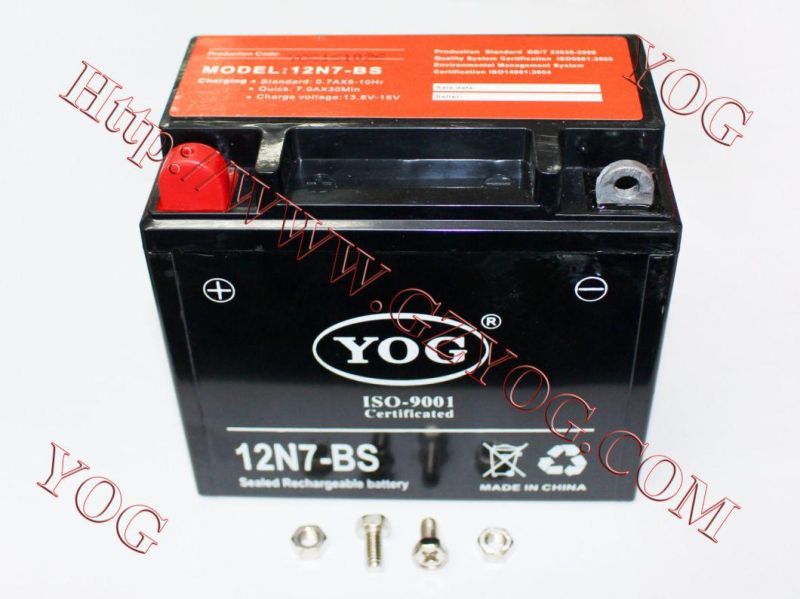 Yog Motorcycle Power Supply Recharge Battery for 6n4-BS, 12n7a-BS, 12n5-BS