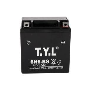 6V6ah Black Lead-Acid Motorcycle High Performance Long Cycle Life Battery