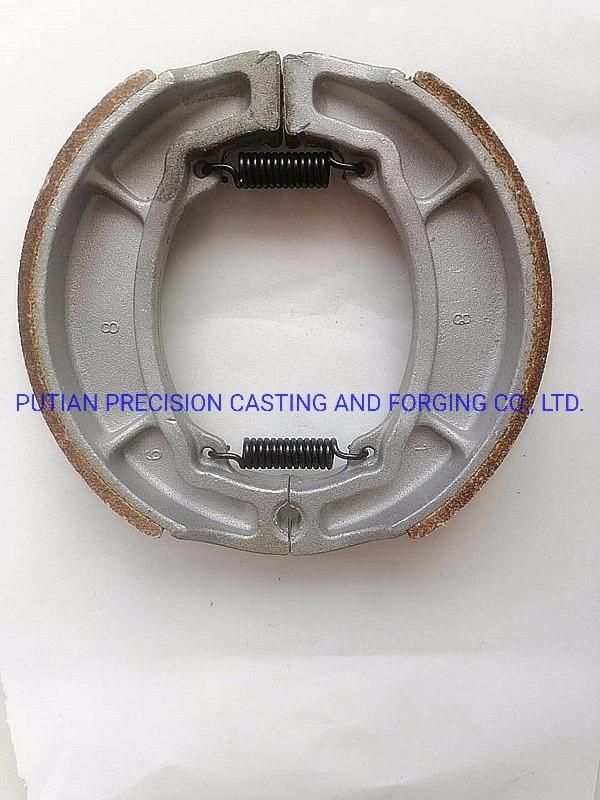 Motorcycle Brake Shoes Parts Pad for Jetta King 100, Fusdi 125, Jinan Qm125-7A, Available for Asbestos or Imitation Wuyang, Imported Dt125, Rx125, Xt200