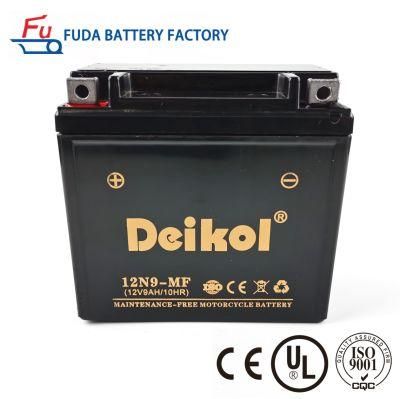 12n9 12V9ah AGM Dry Rechargeable Scooter Bike Motorcycle Battery