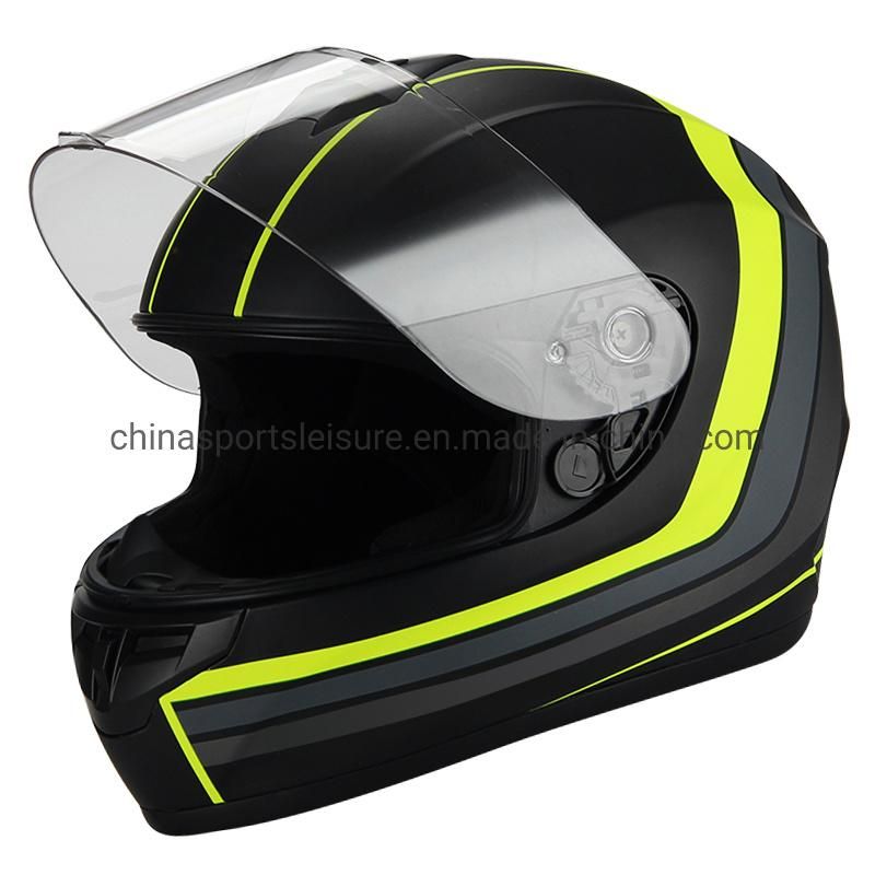 Low Price PC Single Visor Full Face Motorcycle Helmet with DOT Certification