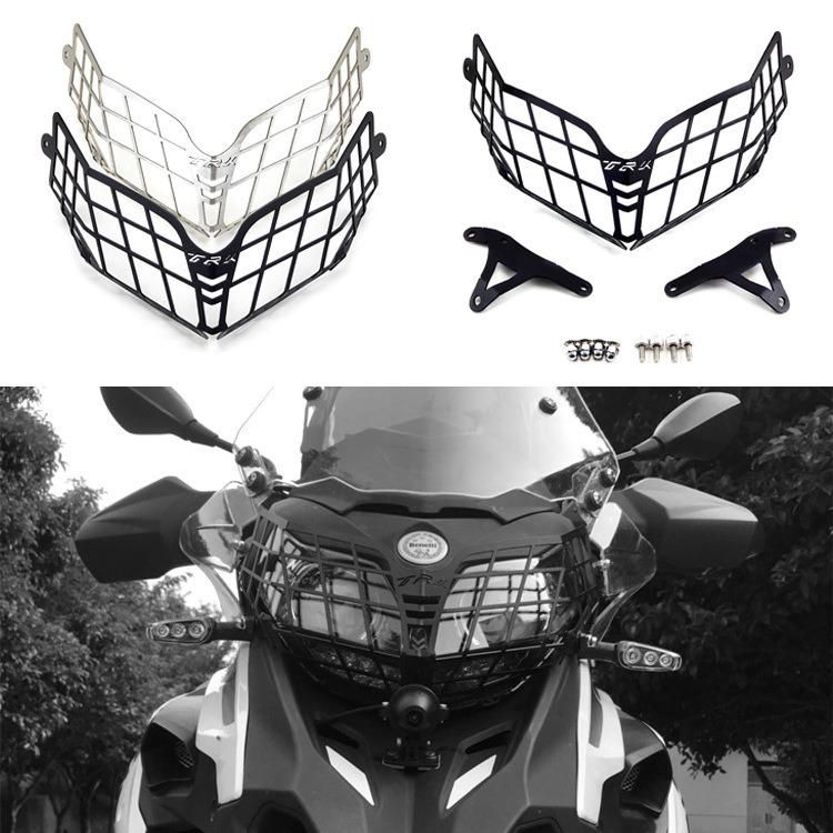 Wholesale Motorcycle Headlight Metal Cover Retro Network Modified Grid Light Cover for Benelli Trk502X Jingpeng 502