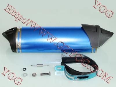 Motorcycle Muffler Exhaust Pipe Mufla Mofle Escape Universal Common Use Black Blue Red Color