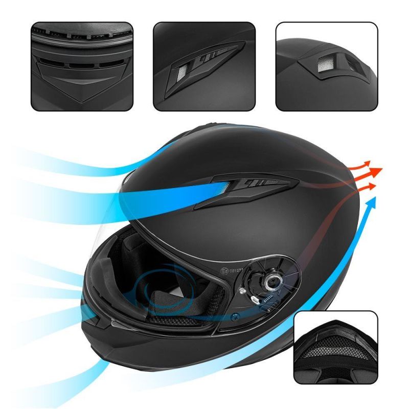 New Fashion Full Face Motorcycle Helmet Light Weight Motor Bike Helmet for Bike Scooter ATV Biker