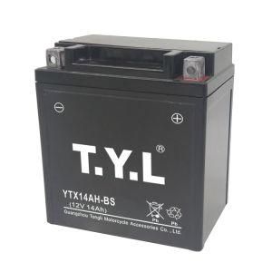 Ytx14ah-BS Lead-Acid Motorcycle High Performance Long Cycle Life Battery