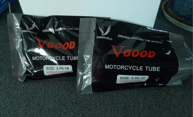 Natural Rubber Motorcycle Tube Sizes 3.00-18 2.75-17 130/60-13 3.50-10