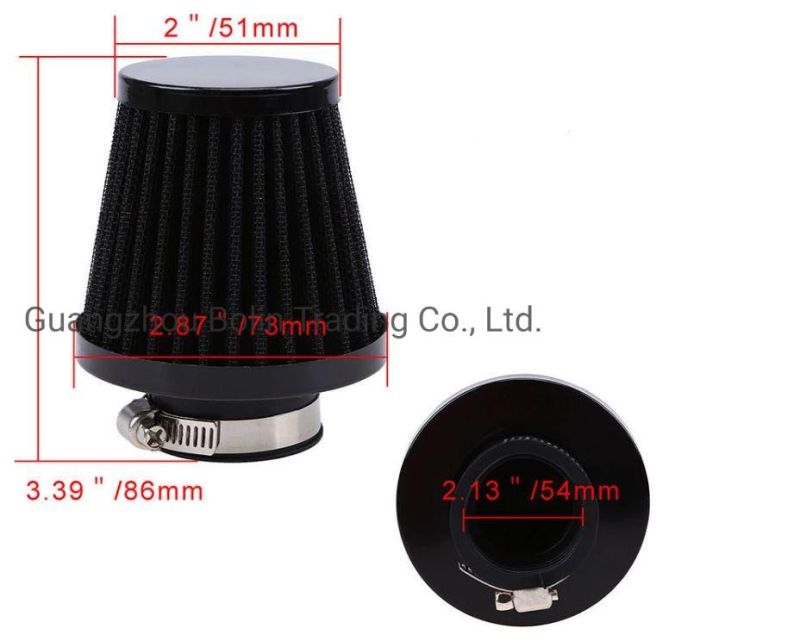 Cold 54mm Air Filter Cleaner Intake Breather Motorcycle for Kawasaki Ktm