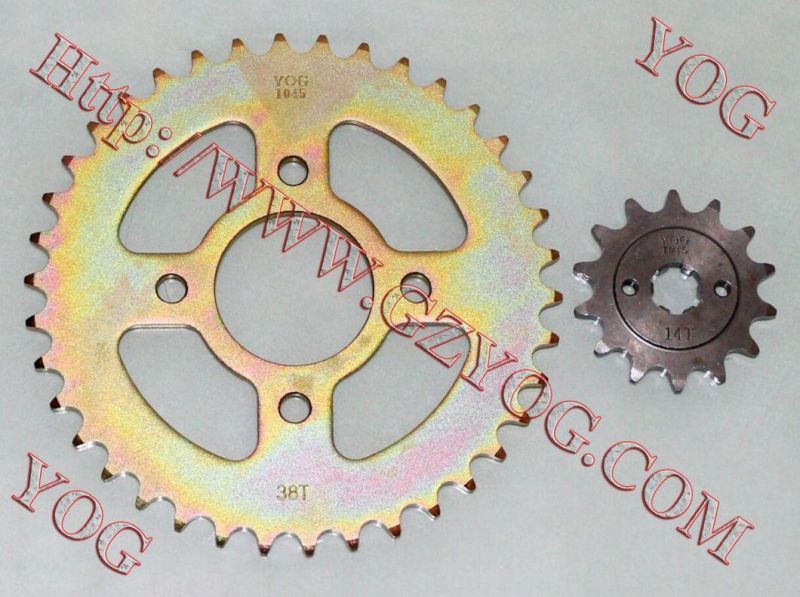Yog Motorcycle Parts Sprocket Kit for Bajaj Pulsar 200 Cg125 Bajajbm150 Bajajboxer