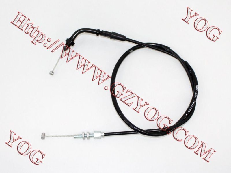 Yog Motorcycle Spare Parts Throttle Cable for Max/Bis/Fair, XL125s, Tvs Victor Glx-125