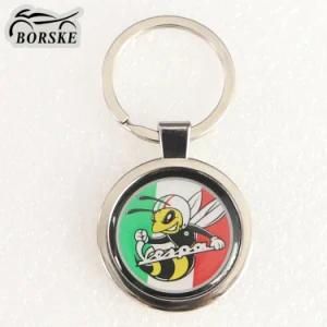 Borske Metal Motorcycle Key Chain Key Ring for Vespa Parts