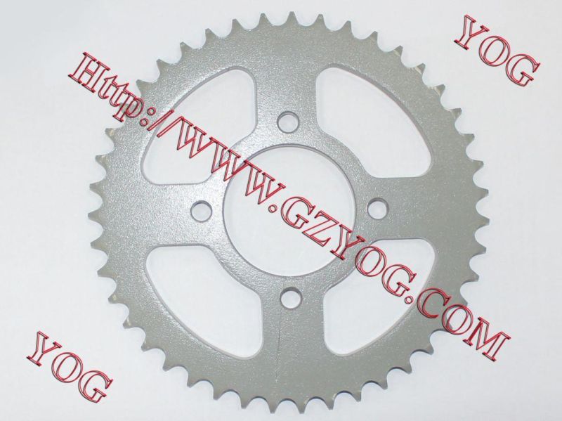 Yog Motorcycle Spare Parts Rear Sprocket for Ax100 Bajaj Bm100/150 Tvs Star