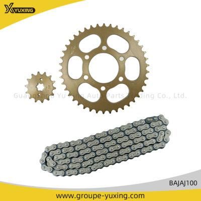 Yuxing Motorcycle/Motorbike Spare Parts Sprocket Kit+Chain/Transmission Kit