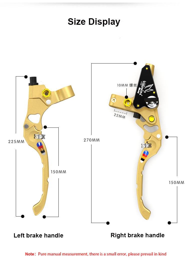 New CNC Modified Side Push Anti-Theft Handbrake U1 for Motorcycle