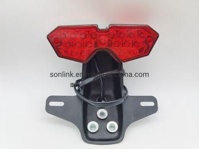 Honda Cg Parts Motorcycle Spare Parts Accessories LED Tail Light for Suzuki Honda YAMAHA Tvs Bajaj