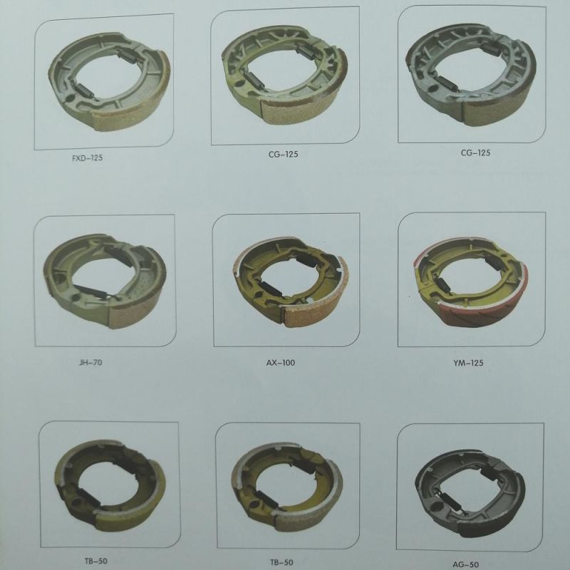 High Quality Motorcycle Brake Shoe Spare Parts for Cg125