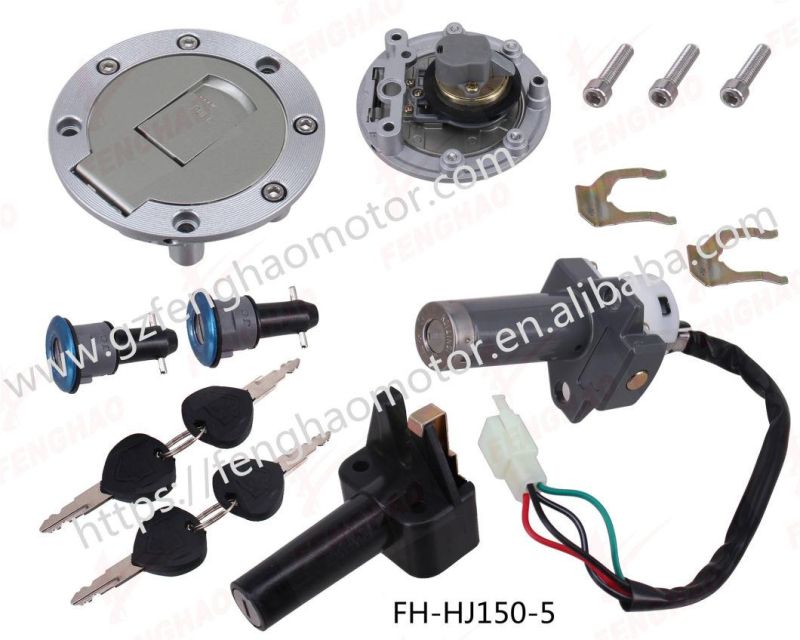 Motorcycle Parts High Quality Lock Set Haojiang Hj125/Hj125-150-3A/Hj125-150-5