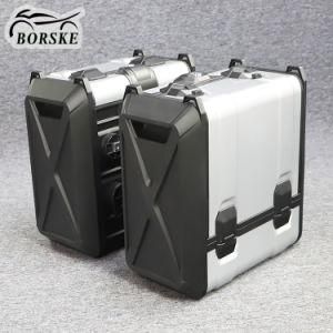 Motorcycle Aluminum Pannier Saddle Boxes Rear Hard Case Aluminum Side Box