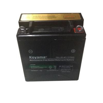 Made in China AGM Mf Motorcycle Battery Yb5l-BS 12V5ah