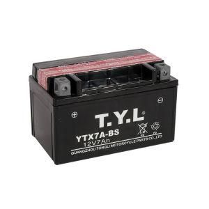 Ytx7a-BS Dry Charged Mf Battery/Motorcycle Parts/Motorcycle Battery 12V7ah