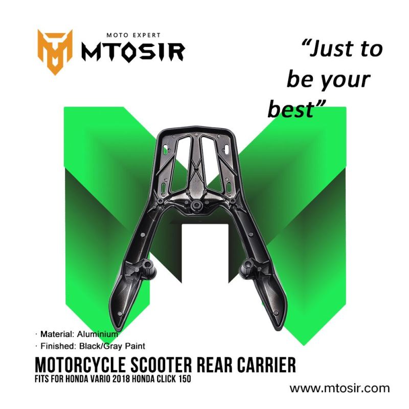 Mtosir High Quality Motorcycle Scooter Rear Carrier Fits for Vario2018, Click150 Motorcycle Spare Parts Motorcycle Accessories Luggage Carrier