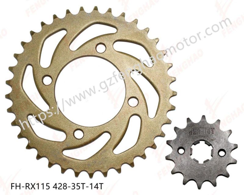 Motorcycle Spare Parts Sprocket Kit YAMAHA Ybr125/Rx115