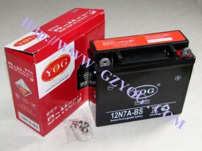 Motorcycle Parts Battery 12n7a