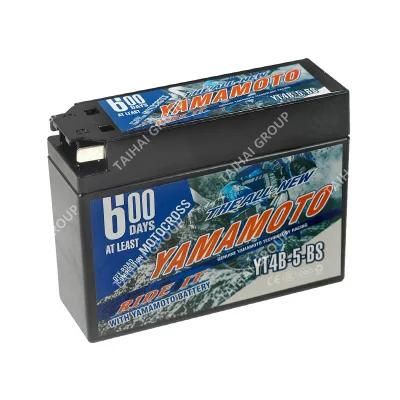 Yamamoto Motorcycle Spare Parts Power Supply Storage Battery Motorcycle Battery Yt4b-5-BS