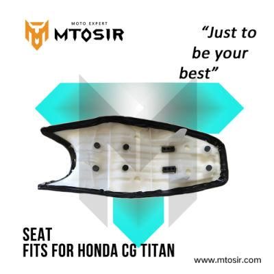 Mtosir High Quality Black Seat for Honda Cg Titan Wave Leather Plastic Motorcycle Spare Parts Motorcycle Accessories Rear Seat