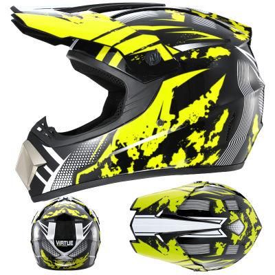 Go Kartoff-Road Helmetyellow Run [Send Three-Piece Set]Electric Motorcycle Helmet Mountain Downhill Race Full Helmet