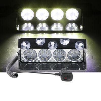 Simple Installation 30000h Super Long Use Time DC 12V White High Brightness Car Emergency Strobe Light Safety Warning Light Bar