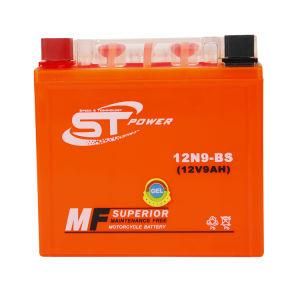 Hot Sell 12n9-BS 12V9ah Maintenance-Free Motorcycle Battery