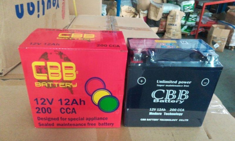 Ytx14-BS Motorcycle Battery AGM Mf 12V12ah Motorcycle Battery
