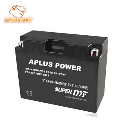 Factory Activated Maintenance Free Lead Acid Batteries Ytx24hl-BS 12V 21ah