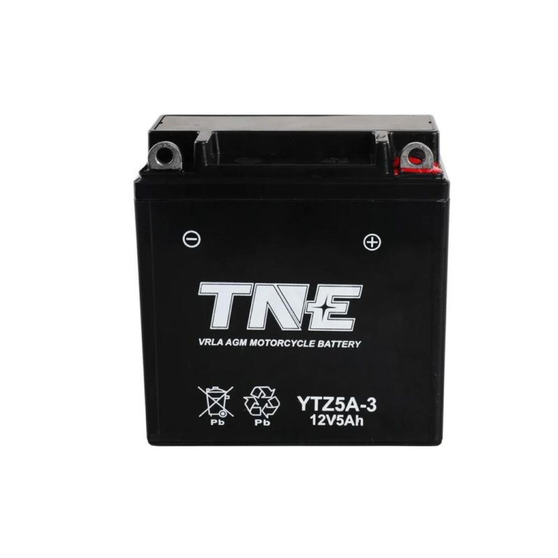 Rechargeable 12V 5ah Dry Charge Motorcycle Batteries for Motor/Scooter/E Bike