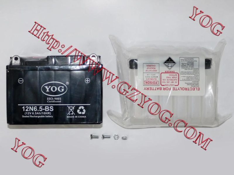 Yog Motorcycle Spare Parts Battery Fro Yt9ABS Ytx5lbs Ytx6.5BS