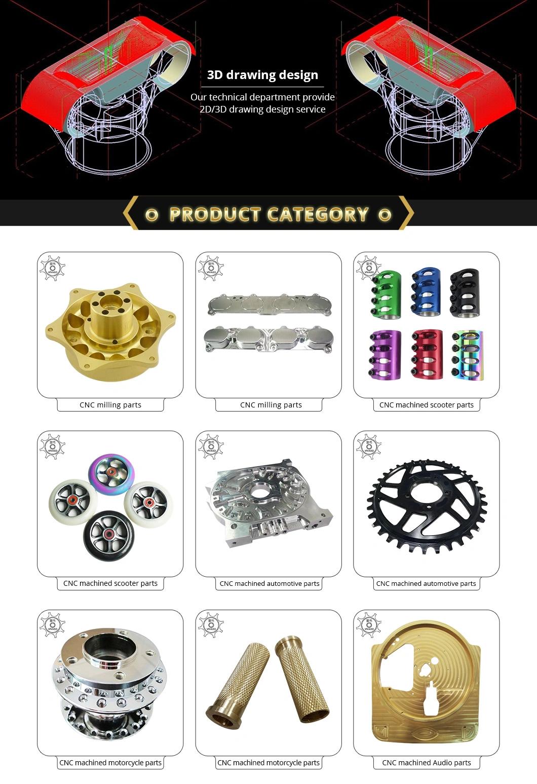 Stainless Steel Customized CNC Machined Motorcycle Parts with Precision