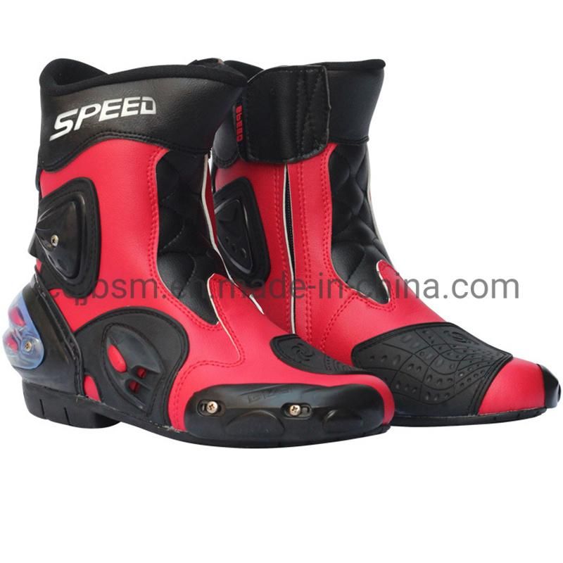 Cqjb Motorcycle Engine Spare Parts Speed Racing Shoes MID-Length Motorcycle Boots Racing Boots Motorcycle Shoes Motorcycle Shoes