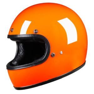 DOT ABS/Fiberglass Full Face Motorcycle Helmet Single Visor Leather Lining