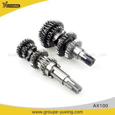 Motorcycle Parts Transmission Main and Counter Shaft for Ax100