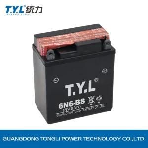 6n6-BS Dry Charged Mf Battery/Motorcycle Parts/Motorcycle Battery 6V6ah Motorcycle Parts