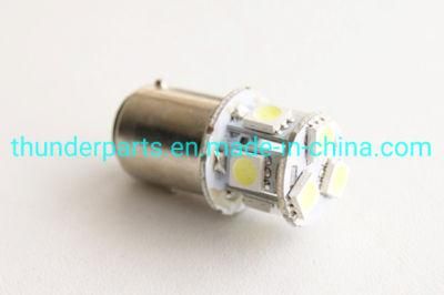 Motorcycle Bulb/Bombilla Lampara Foco Stop LED Bay15D S25 8SMD 5050 12V DC Luz Blanca 2p