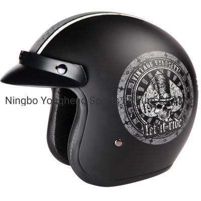 Vintage Motorcycle Helmet for Men &amp; Women, Classic Retro Open Face Design Lightweight DOT ECE Certified for Motorbike