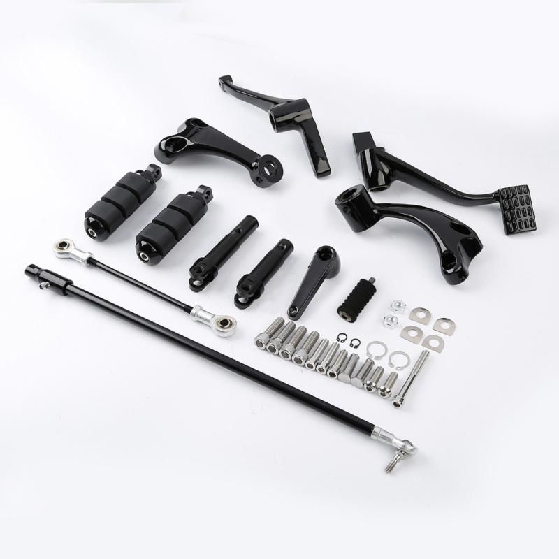 Xf2906c19-B Black Forward Controls Kit Peg Levers Linkages for Harley Sportster 2014-2020