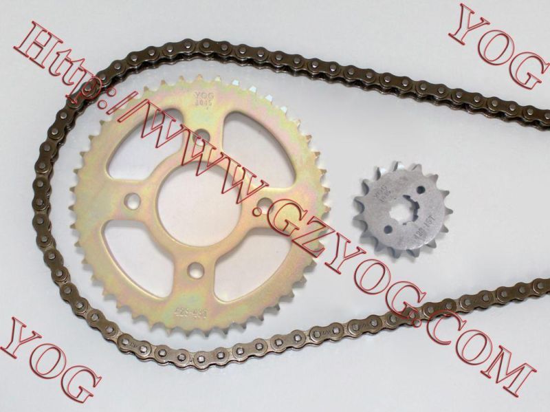 Yog Motorcycle Parts Motorcycle Transmission Kit for Bajaj Boxer Include Chain & Sprockets