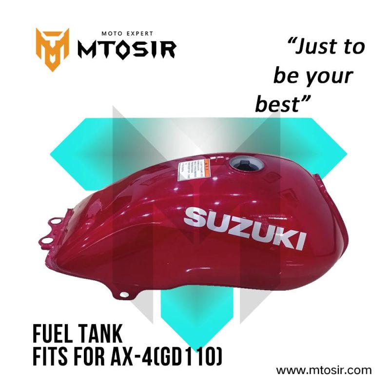 Mtosir Fuel Tank for Suzuki Ax-4 (GD110) Ax100 High Quality Oil Tank Gas Fuel Tank Container Motorcycle Spare Parts Chassis Frame Part Motorcycle Accessories