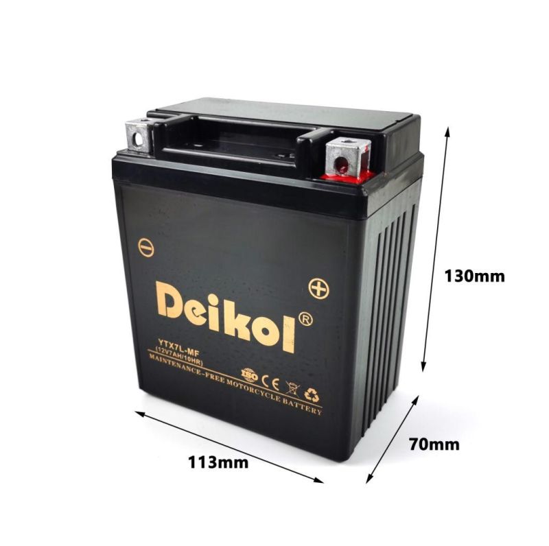 Deikol Ytx7l/Cbr Lead-Acid Motorcycle Battery