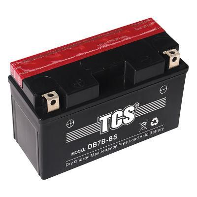TCS Dry Charged Maintenance Free Motorcycle Battery DB7B-BS